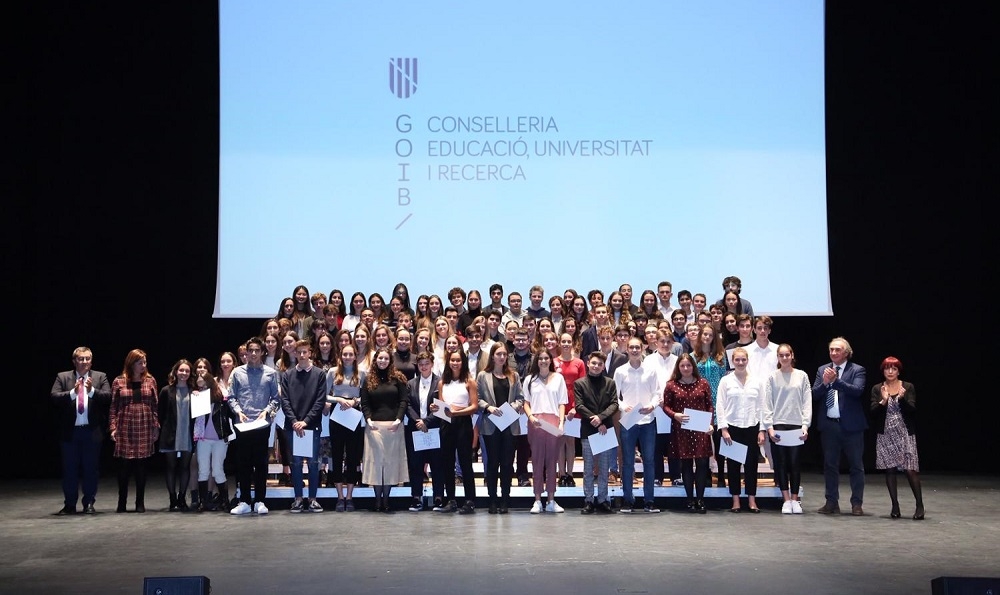 Premios al Esfuerzo y al Rendimiento Académico Excelente del curso 2018/19 a 475 alumnos de Mallorca