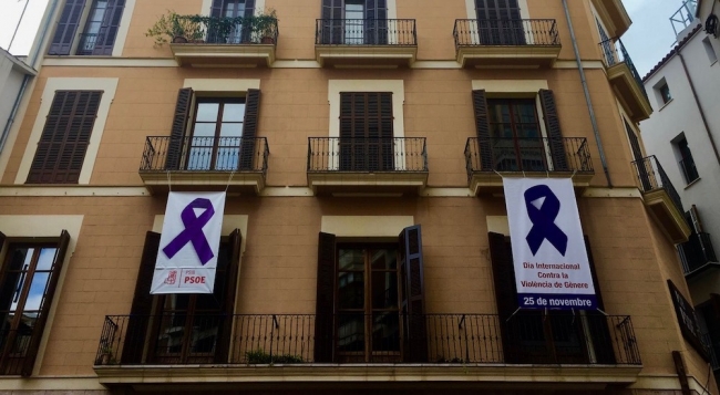 El PSIB-PSOE reafirma su rechazo más firme y absoluto contra todo tipo de violencia hacia las mujeres