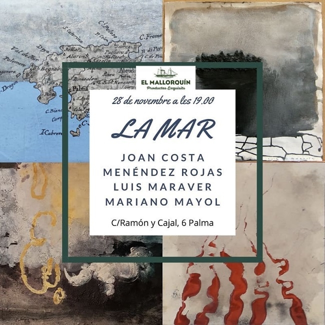 La vinoteca “El Mallorquín, 1837” presenta l’exposició “La Mar” amb la participació de quatre destacats artistes plàstics de l’illa 