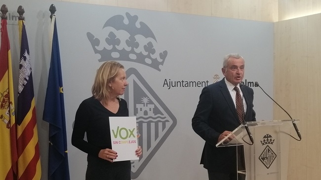 VOX Palma: 'Hila está de espaldas a la ciudadanía y le pasará factura”