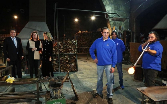 Armengol en la celebración del 300 aniversario de Vidrios Gordiola