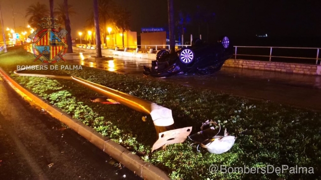 Grave accidente en paseo marítimo