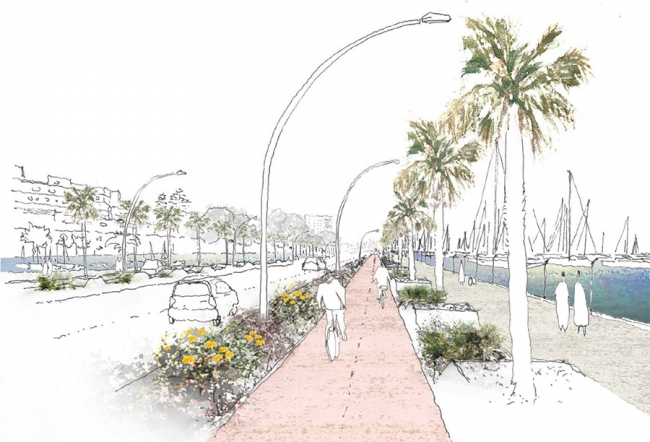 Cort se compromete a estudiar la propuesta del PP de cerrar por las noches las escaleras que unen Plaza Mediterráneo con el Paseo Marítimo