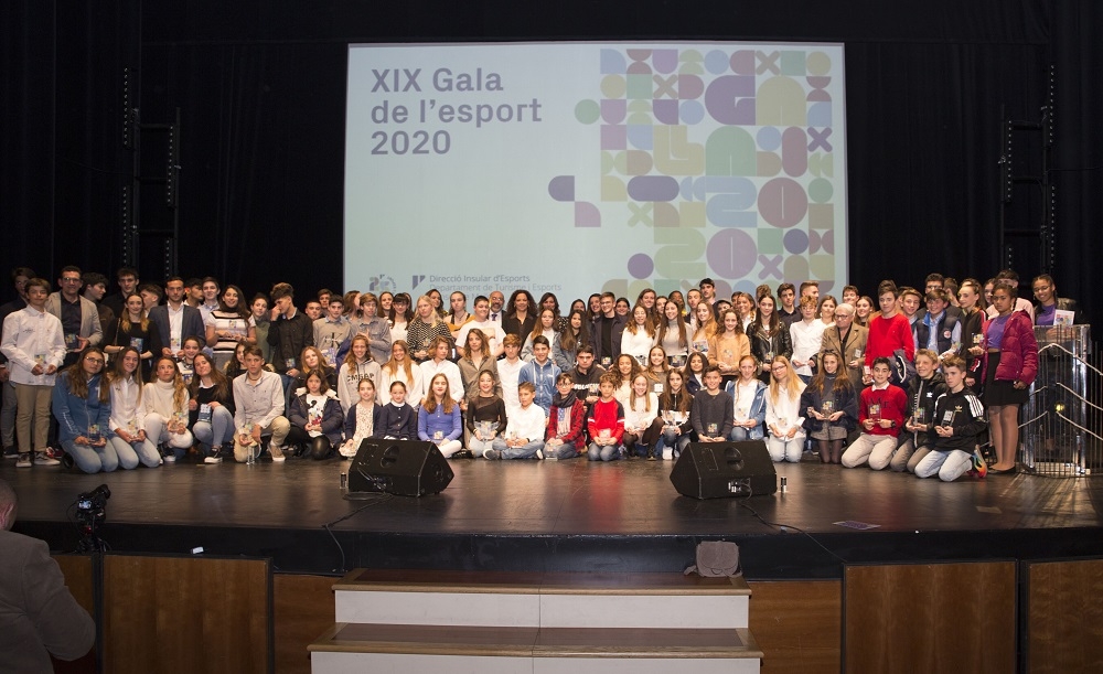 La XIX Gala del Deporte del Consell reconoce el mérito a más de ciento veinte jóvenes deportistas mallorquines