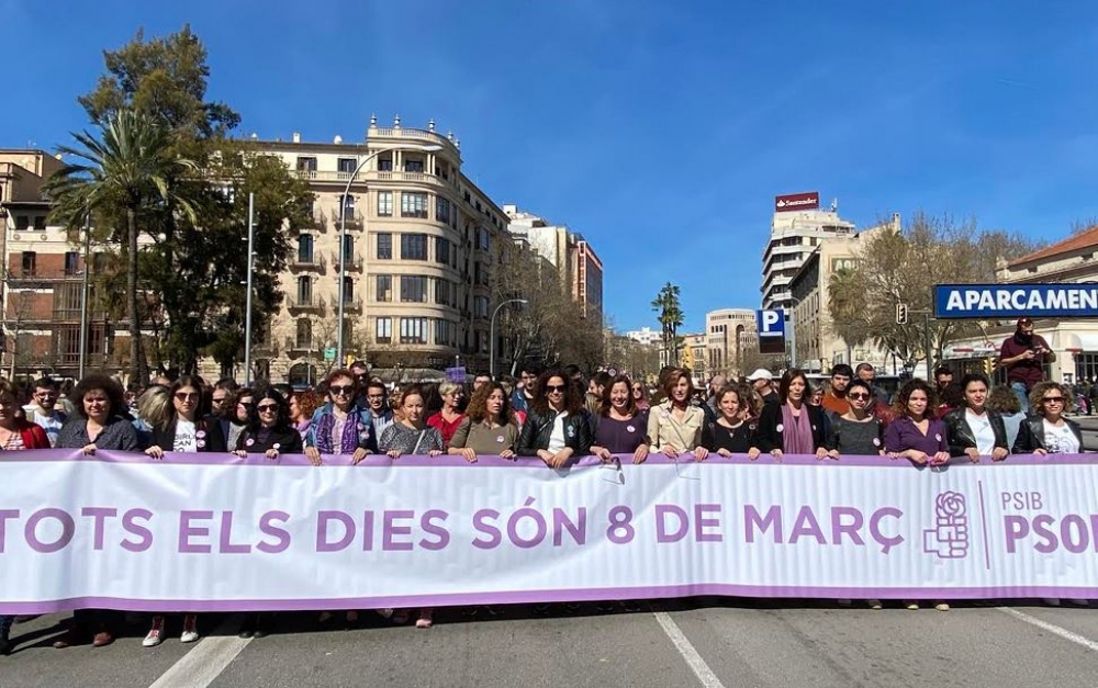 Manifestación en Palma por el Día Internacional de las Mujeres