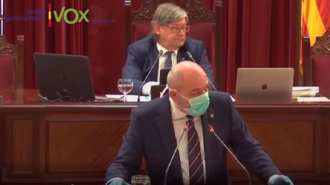 Sergio Rodríguez pide lealtad y unidad en el Parlamento Balear: “España prevalecerá”