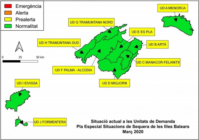 Las reservas hídricas de las Illes Balears se sitúan en el 67%