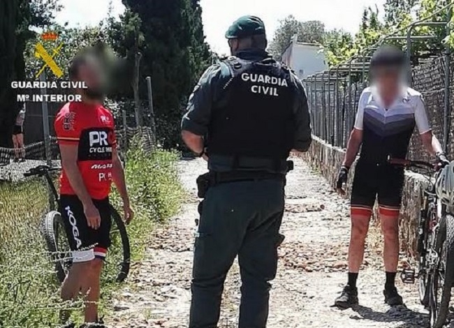 Denunciados dos hombres por la práctica de ciclismo en el término de Pollença 