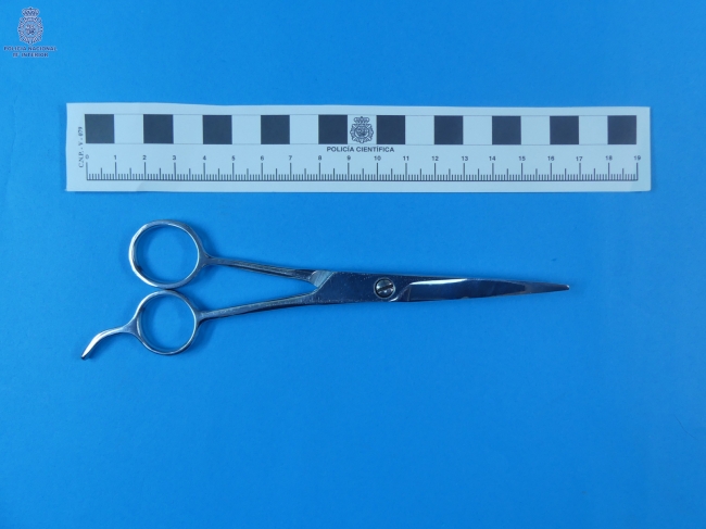 Detenido por amenazar con unas tijeras a sus compañeros de piso