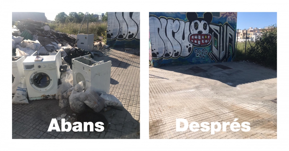 Durante 2019 EMAYA retiró más de 500 toneladas de residuos de obra y voluminosos en espacios y viales públicos