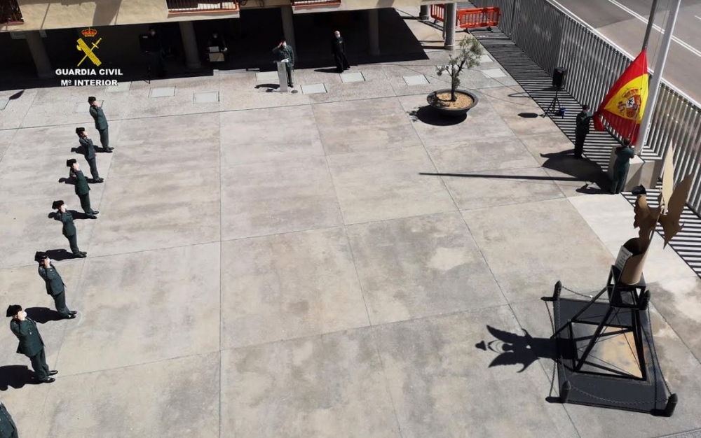 La Guardia Civil de Palma realiza un acto simbólico de conmemoración del 176 aniversario de su fundación 