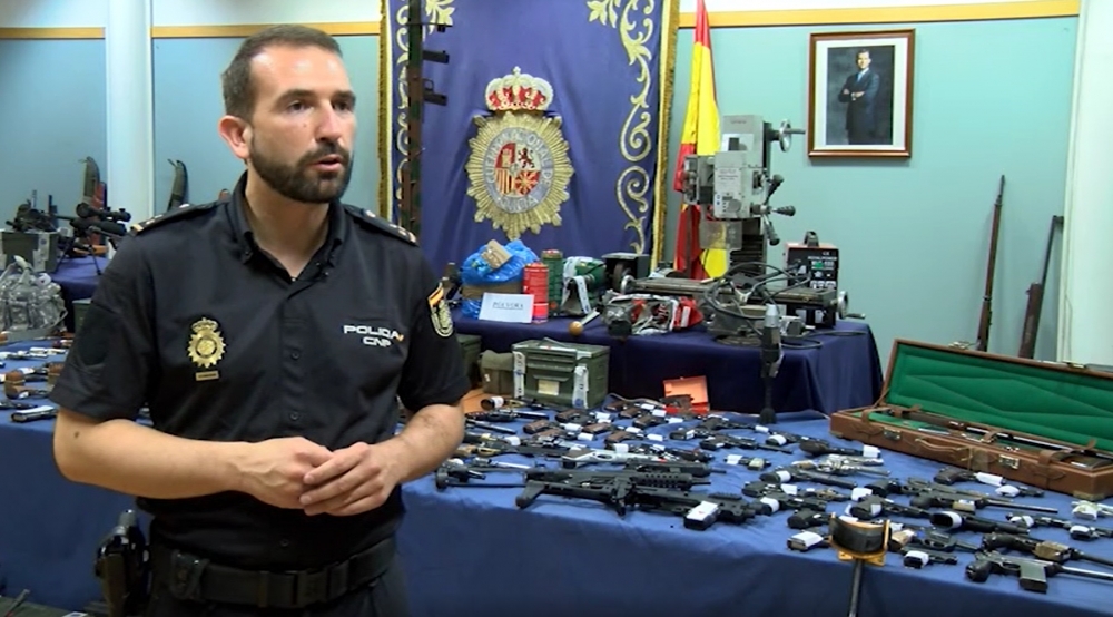 La Policía Nacional desarticula una de las mayores redes criminales dedicada al tráfico ilícito de armas en España