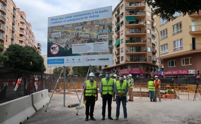 Medi ambient y el ayuntamiento de Palma colaboran en la construcción de un colector que reducirá significativamente los vertidos al mar