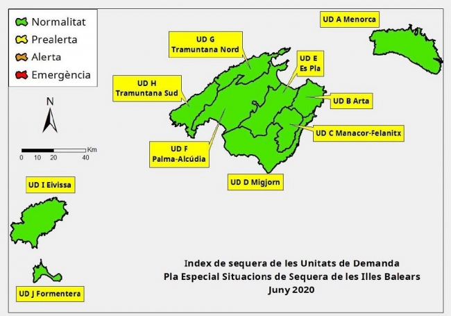 Las reservas hídricas de las Islas Baleares se sitúan en el 72 %