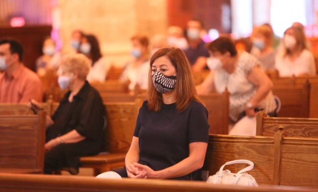 Armengol ha asistido a la misa exequial por las víctimas de la COVID-19