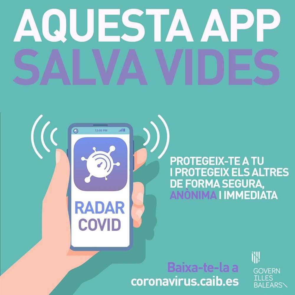 El Govern activa la App Radar Covid en las Balears y la integra dentro del sistema de rastreo del Servei de Salut