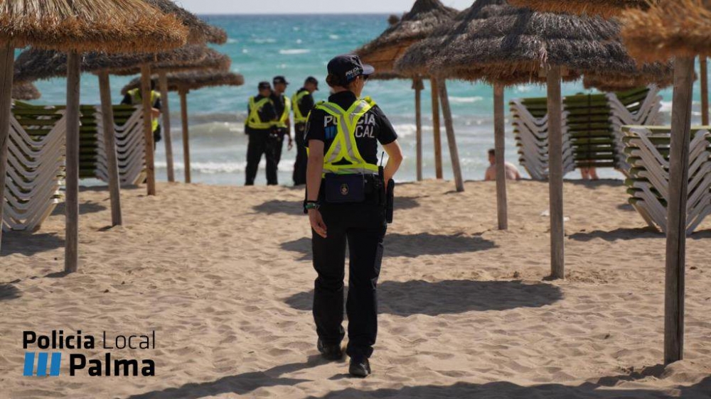 La Policía Local vigilará que las playas de Palma estén vacías por la noche