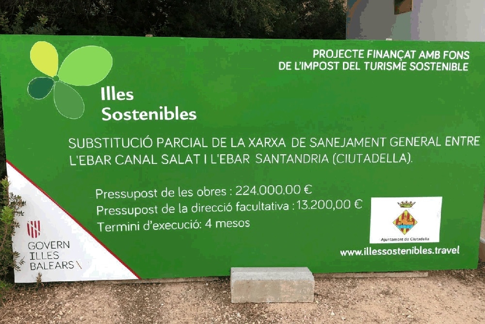 Empiezan las obras de la sustitución parcial de la red de saneamiento de Ciutadella Sur