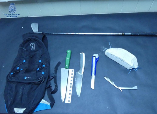 Seis detenidos en Palma en una riña tumultuaria con cuchillos