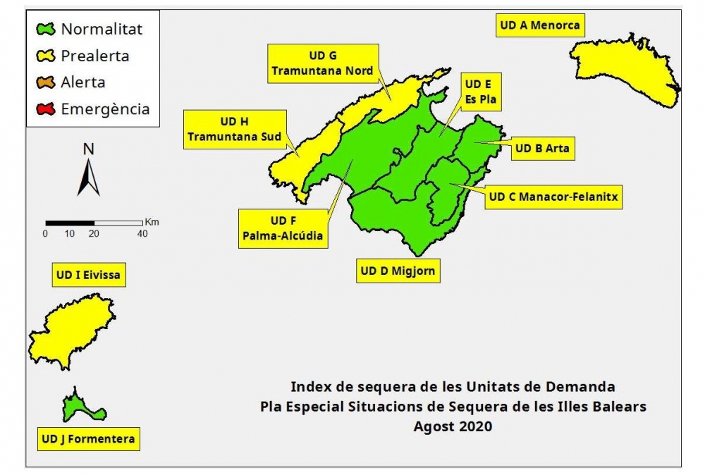 Las reservas hídricas de las Islas Baleares se sitúan en el 62 %