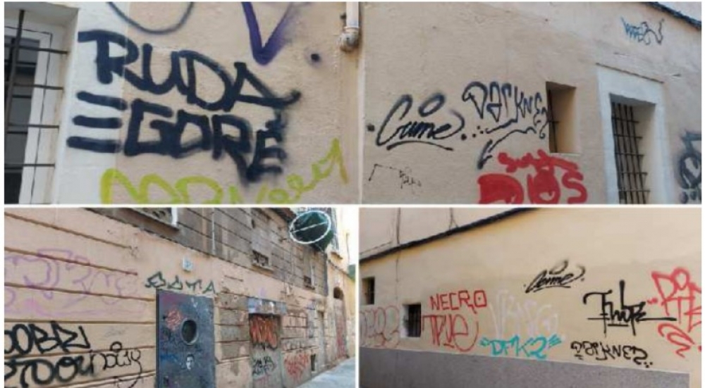 El PP acusa a Hila de “no tener un plan contra los grafitis”