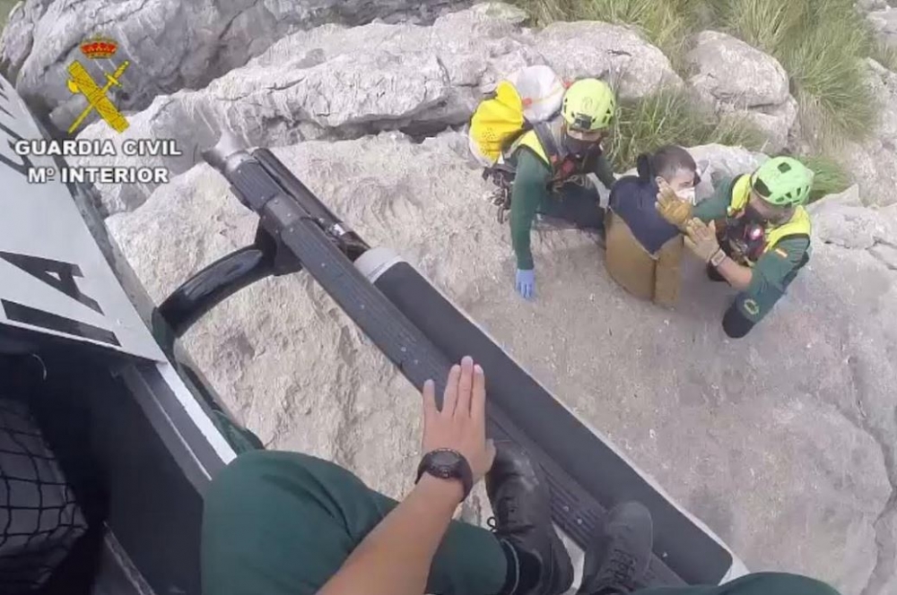 La Guardia Civil rescata a un
senderista herido en el Torrent de Pareís