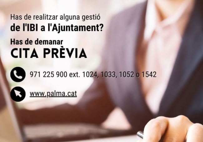 Palma implanta la cita previa para los trámites presenciales de Hacienda