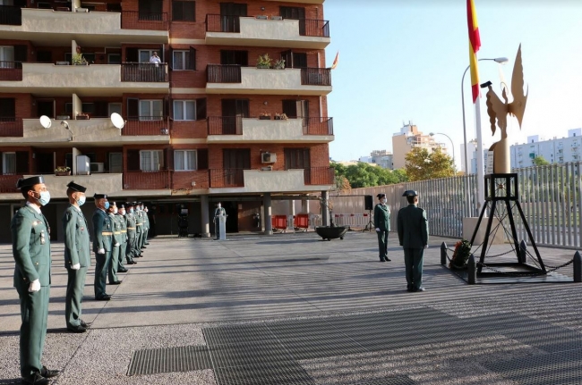 La Guardia Civil realiza un breve acto con motivo de la celebración de Nuestra Señora del Pilar Patrona del Cuerpo