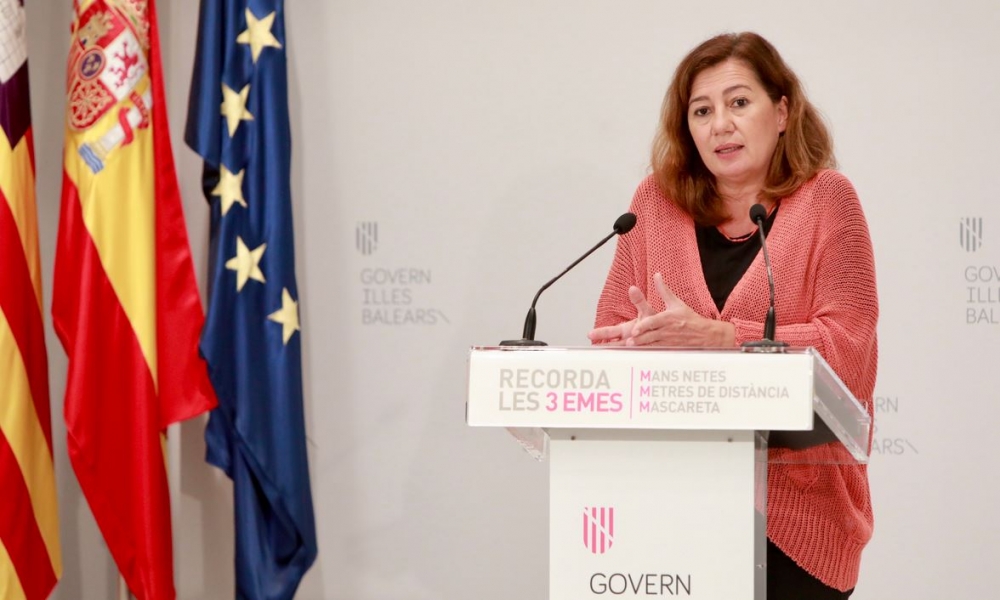 Armengol pide a la Comisión Europea controles sanitarios homogéneos en los puertos y aeropuertos