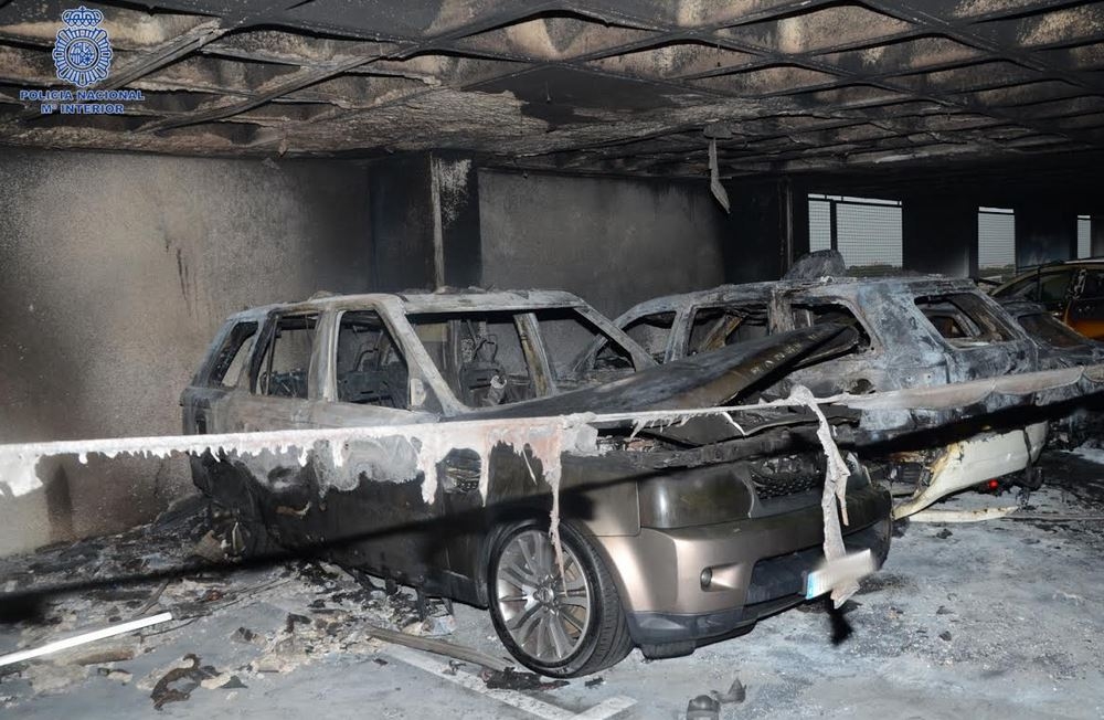 Detenido por provocar un incendio en el parking del aeropuerto de Palma