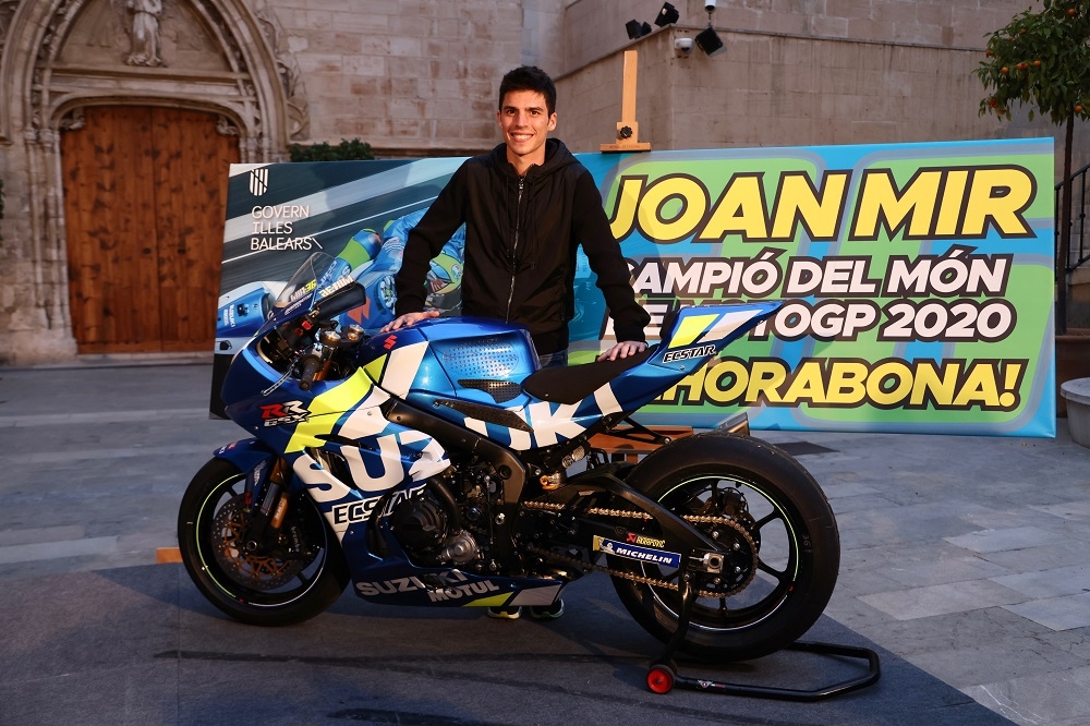 El Govern felicita a Joan Mir por su título de campeón del mundo de MotoGP 2020 
