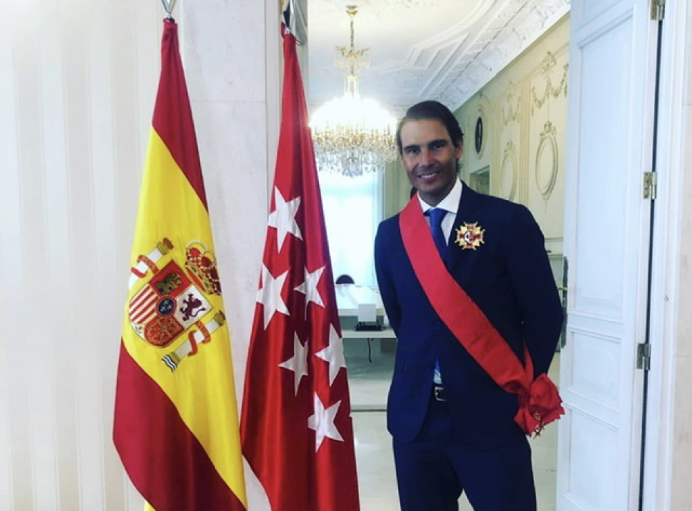 Nadal recibe en Madrid la Gran Cruz de la orden del dos de mayo