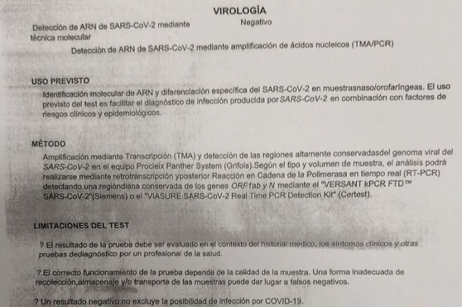 La Policía Nacional detiene a una mujer por vender certificados falsos de PCR