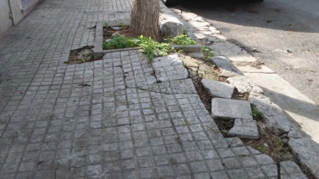 Empieza la reparación de las aceras de Can Pastilla