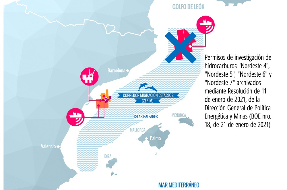 Se archivan los cuatro proyectos de hidrocarburos que aún seguían en tramitación en el Golfo de Leon 