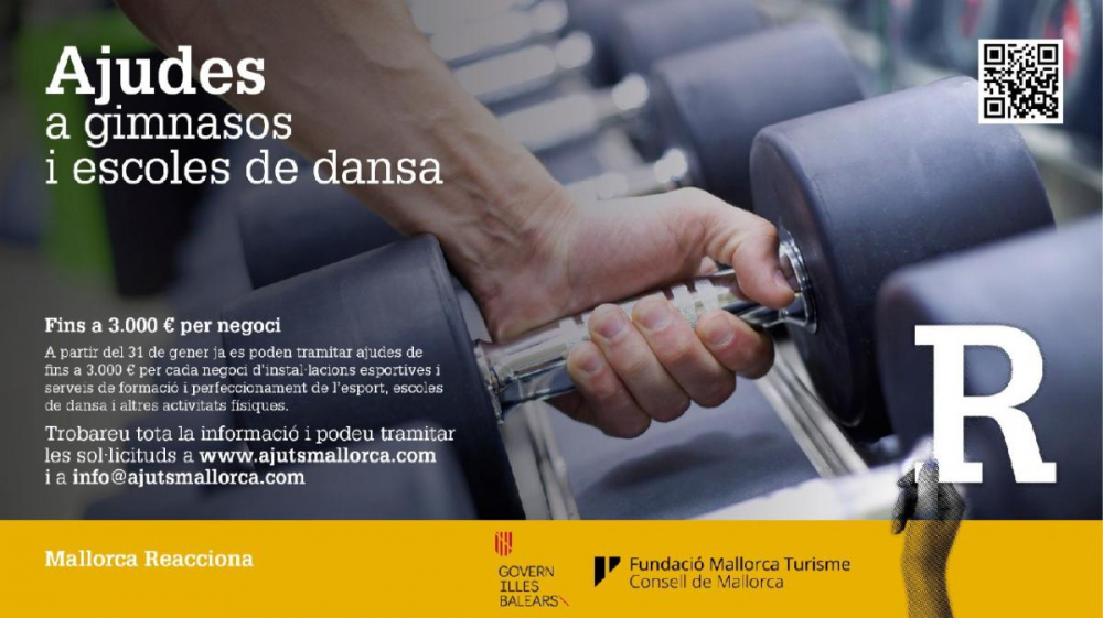 Nuevas ayudas del Consell de Mallorca a los gimnasios y academias de danza