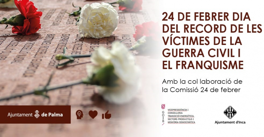 L'Ajuntament de Palma s'afegeix als actes del Dia de Record a les Víctimes de la Guerra Civil i el Franquisme