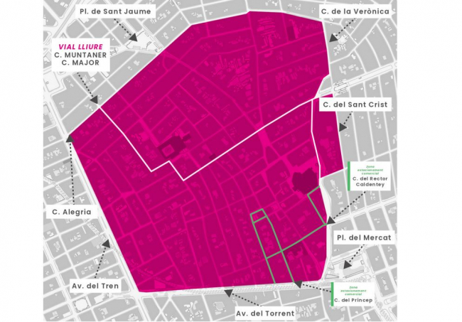 Manacor prohibirá la circulación de coches en 67 calles del centro