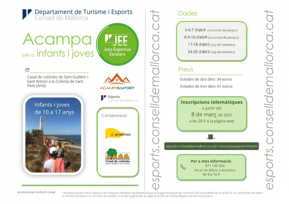 El programa «Acampaesport» vuelve con más cobertura y ofreciendo conciliación familiar