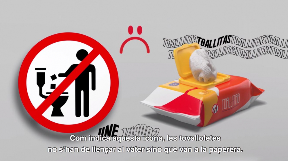 Campaña de sensibilización para desechar correctamente las toallitas y el papel higiénico húmedos