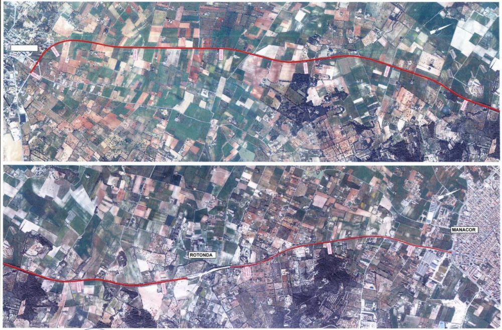 Mejoras en la carretera Manacor-Felanitx