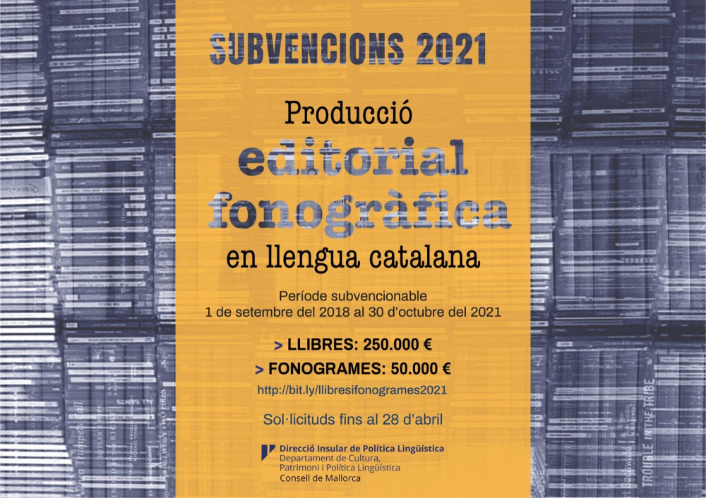 El Consell destina 300.000 euros a la edición de libros y fonogramas en catalán