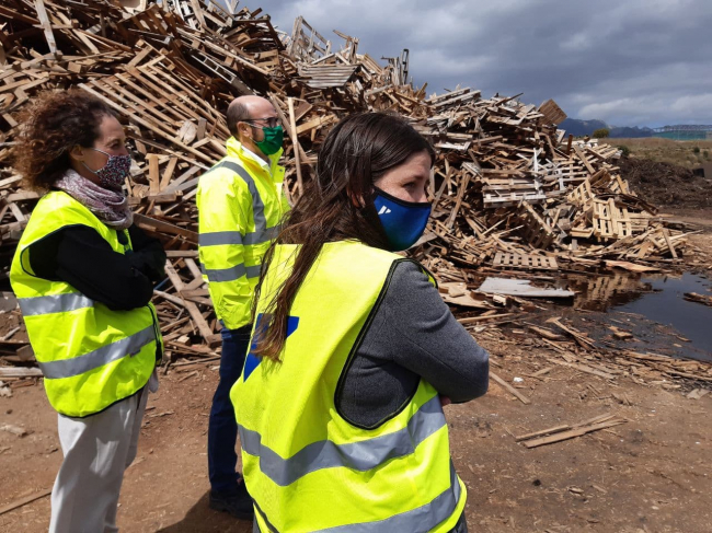 La vicepresidenta Ribot visita la zona afectada por el incendio de Marratxí