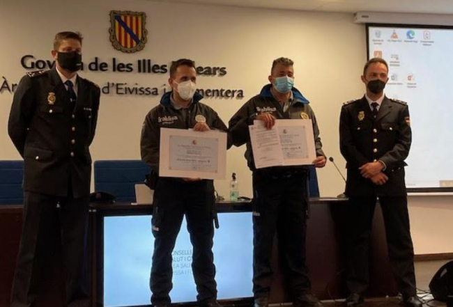 La Policía Nacional reconoce la labor de los profesionales de la seguridad privada en la protección del personal sanitario 