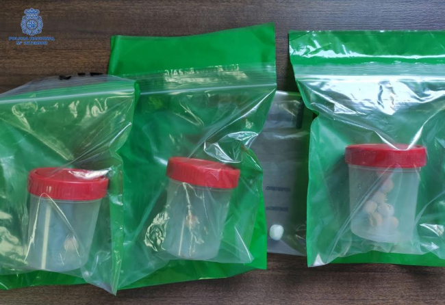 Se traga nueve papelinas de heroína al ser sorprendido por la policía nacional de Palma