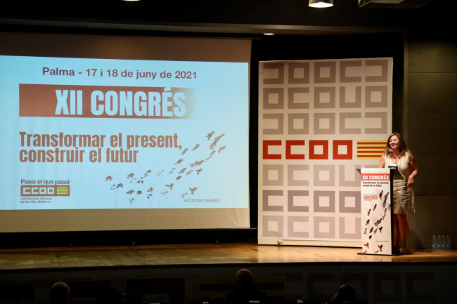 La presidenta Armengol clausura el XII Congreso Confederal de CCOO Illes Balears