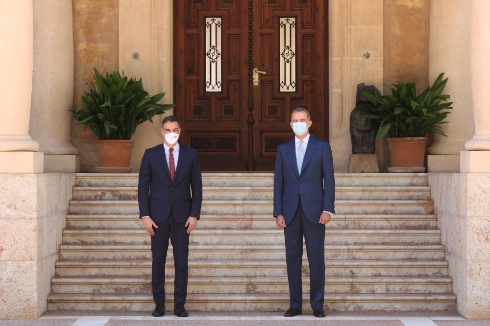 El Rey ha mantenido un despacho con el presidente del Gobierno, en el Palacio de Marivent