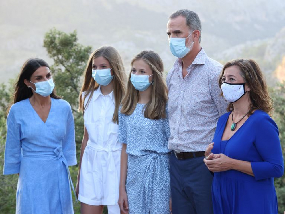 Visita de SSMM los Reyes al centro de interpretación de la Serra de Tramuntana y el monasterio de Lluc