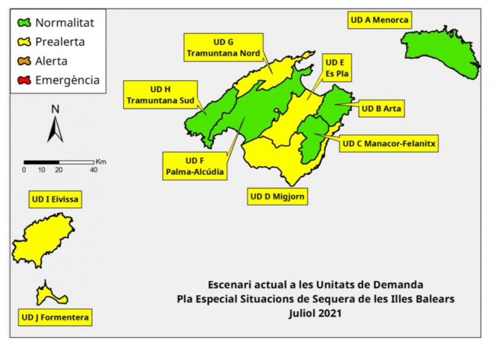 Las reservas hídricas de las Illes Balears se sitúan en el 49%