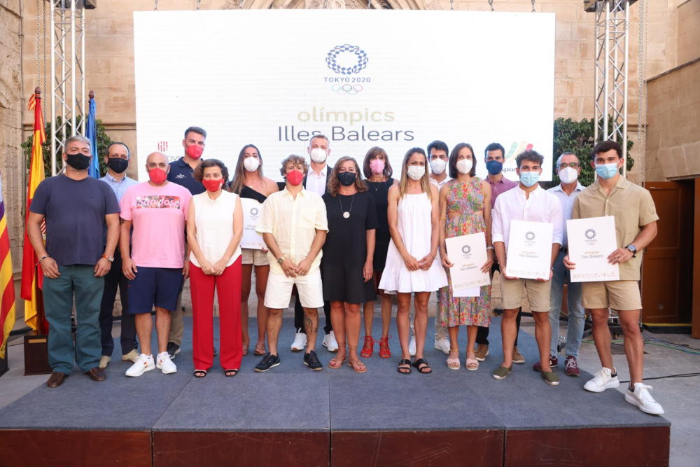 El Govern recibe a los deportistas de las Illes Balears que han participado en los Juegos Olímpicos de Tokyo 2020